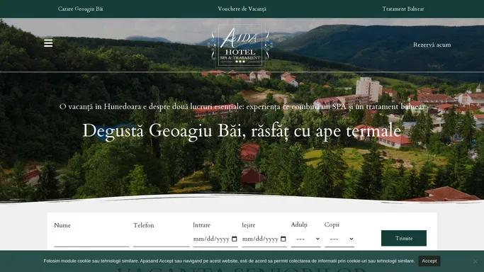 Cazare Geoagiu Bai - 🛎️AIDA Hotel Spa & Tratament