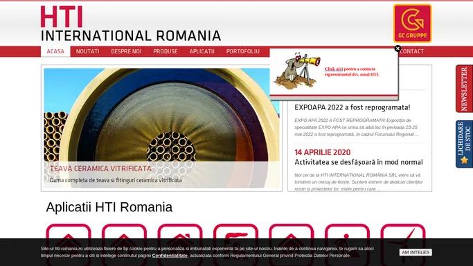 Tevi, fitinguri, camine canalizare, armaturi industriale - HTI Romania