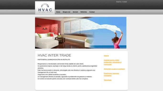 HVAC INTERTRADE solutii complete HVAC, proiectare, vanzare, executie, echipamente, climatizare, incalzire