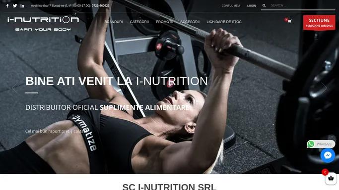 Suplimente Nutritive • I-Nutrition • Distribuitor oficial • www.i-nutrition.ro