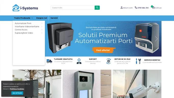 Automatizari Porti, Video Interfoane, Smart-Home⭐I-Systems.ro