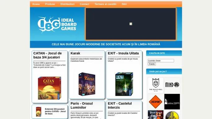 Ideal Board Games - CELE MAI BUNE JOCURI MODERNE DE SOCIETATE ACUM SI IN LIMBA ROMANA