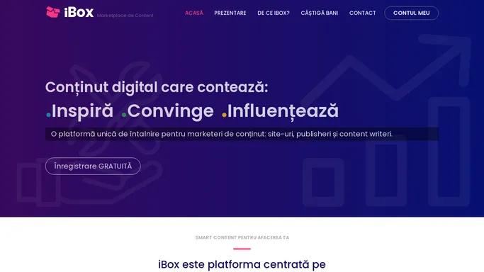 Marketplace de Content - iBox