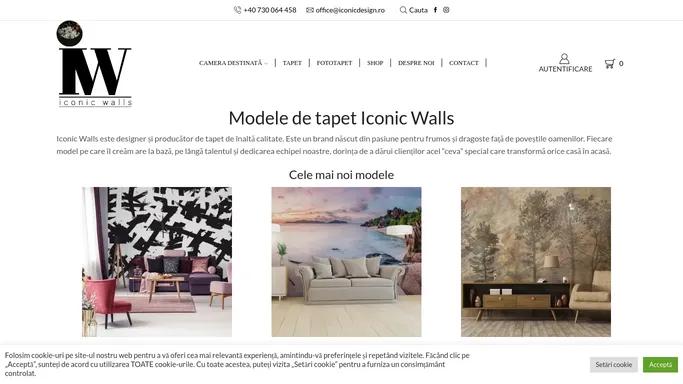 ✔ Tapet si Fototapet Personalizat - Iconic Walls - Productor de tapet