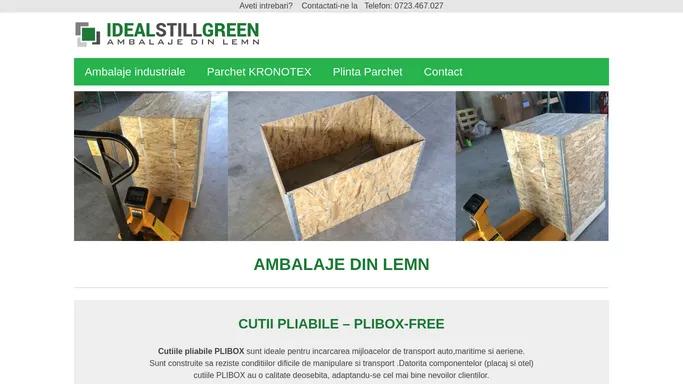 Idealstillgreen - Ambalaje Industriale - Lazi Pliabile - Paleti Lemn