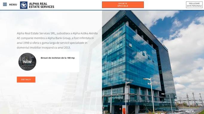 Imobiliare Alpha Bank | Alpha Real Estate Services (ARES)