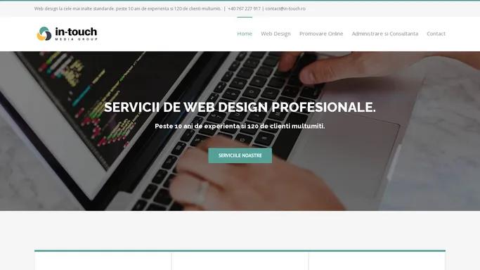 in-touch MEDIA GROUP – Servicii profesionale de WEB DESIGN.