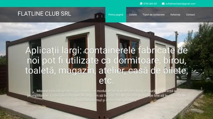 FLATLINE CLUB SRL – Containere de vanzare si de inchiriat, containere birou, dormitor, sanitare