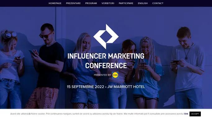 Influencer Marketing Conference - Homepage