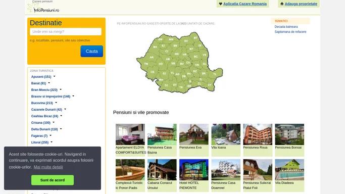 Cazare pensiuni, vile si hoteluri | Cazare in Romania