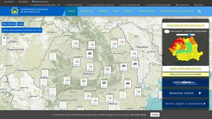 Meteo Romania | Site-ul Administratiei Nationale de Meteorologie