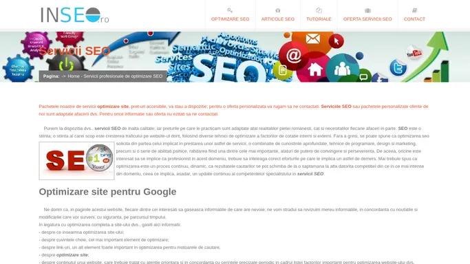 Servicii SEO - servicii corecte de optimizare site Google