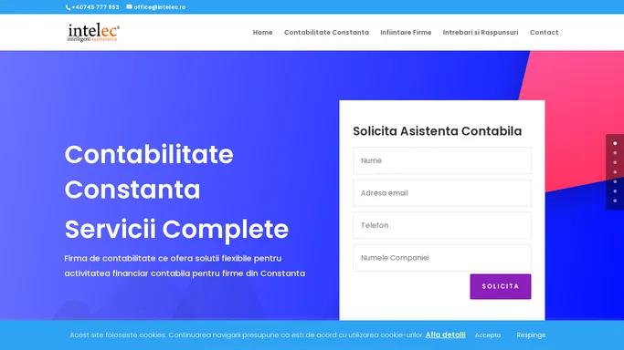 Intelec® - Contabilitate Constanta, Infiintare Firma Constanta