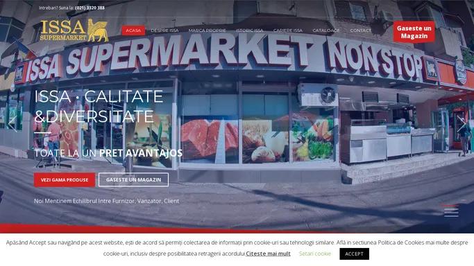 ISSA Supermarket – Intra pe site si descopera cele mai recente informatii despre ofertele, reducerile, promotii, serviciile si actiunile din magazinele ISSA Supermarket din Romania