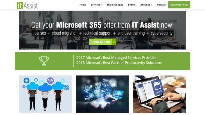 Home  · IT Assist - Best Managed Services Provider - IT · Cloud · Security · AI