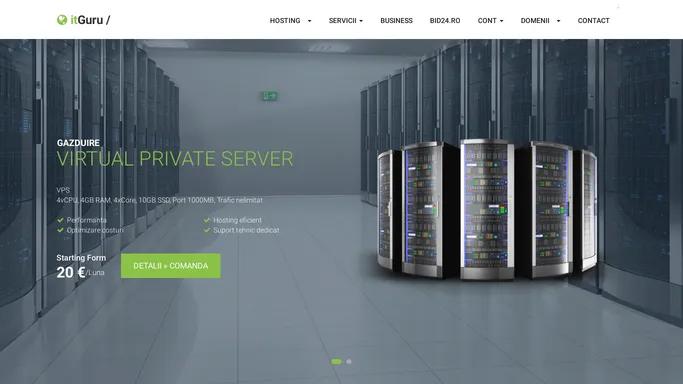 Server dedicat, servere vps, openvz, kvm, internet business | ITGuru