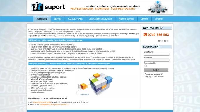 PRO IT Suport | service calculatoare, retele calculatoare