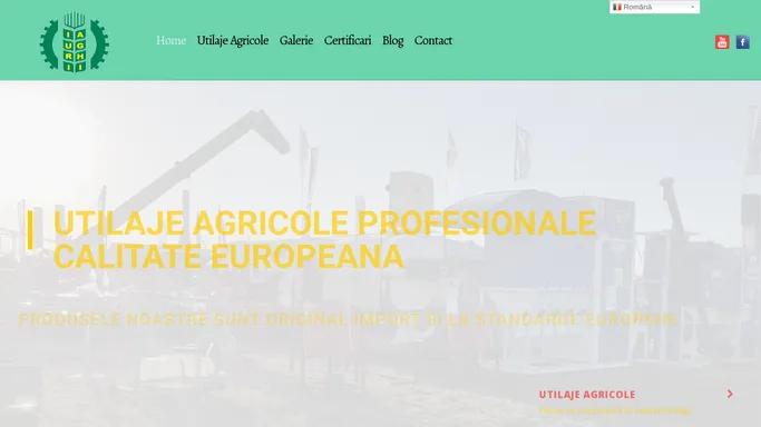 Vanzari Utilaje Agricole si Echipamente Agricole standarde europene