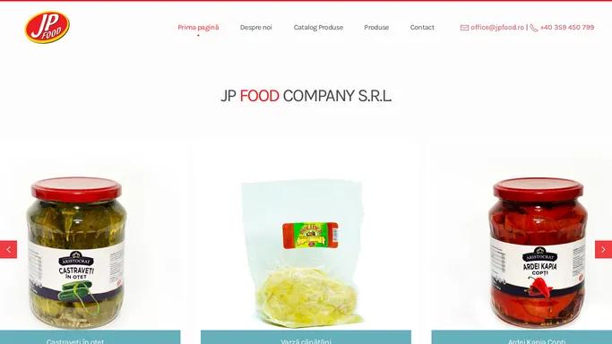 Prima pagina - JP Food Company SRL