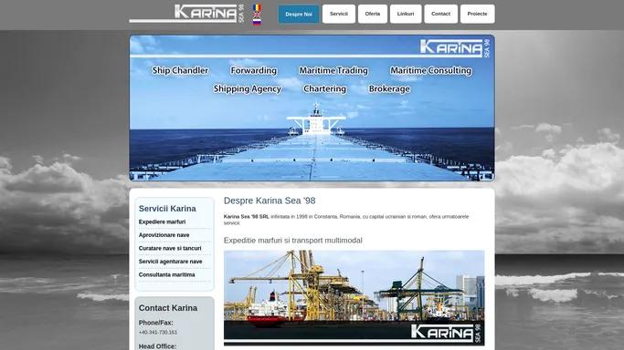 Karina Sea - Ship supplying - Freight transport Constanta Port