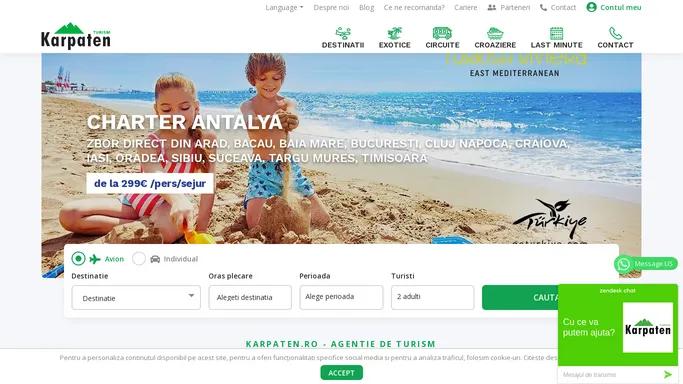 Karpaten.ro - Agentie de Turism - +1000 de Oferte 2021 - 2022 - Vacante si Sejururi
