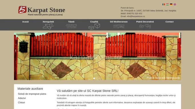Karpat Stone | Piatra naturala pentru placaj si pavaj