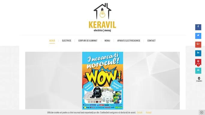 Keravil • Instalatii electrice, echipamente, consumabile, electrocasnice mici, articole de menaj Simleu-Silvaniei