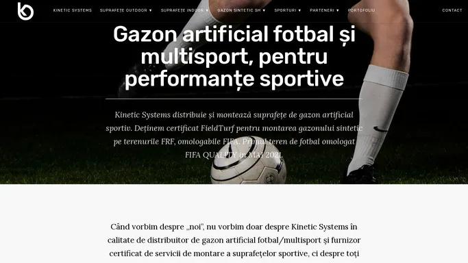 Gazon artificial sintetic multisport pentru performante sportive