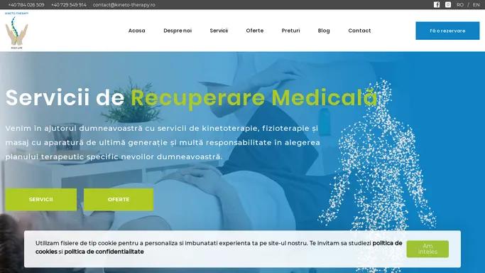 Servicii de Recuperare Medicala - Kineto-Therapy.ro