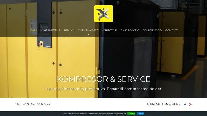 service compresoare industriale de aer, kompresor service Brasov, intretinere, service, revizii compresoare de aer industriale