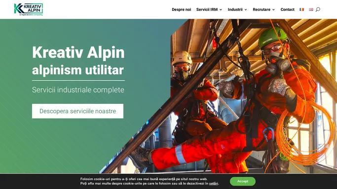 Firma Alpinism Utilitar Industrial - Tehnicieni IRATA | Kreativ Alpin