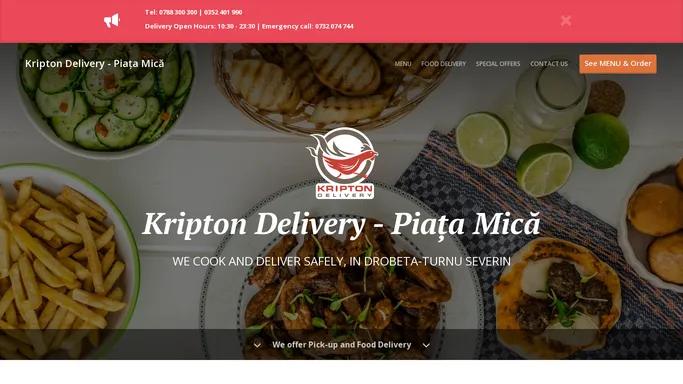 Kripton Delivery - Piata Mica - Food delivery - Drobeta-Turnu Severin - Order online