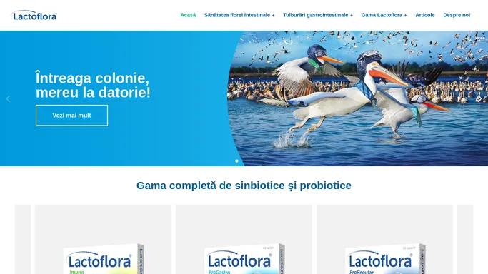 Lactoflora: Gama completa de sinbiotice si probiotice