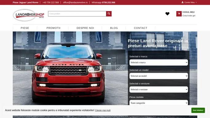 Piese Land Rover | Piese Range Rover | Landrovershop.ro