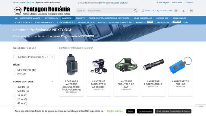 Lanterne Profesionale NEXTORCH – Pentagon Romania
