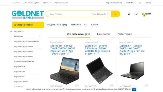 Goldnet Service - Laptopuri second hand online!- Comanda acum!