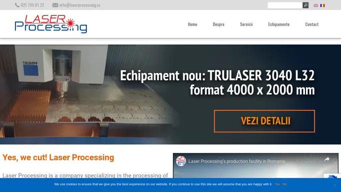 Homepage- Laser Processing Romania Bucuresti