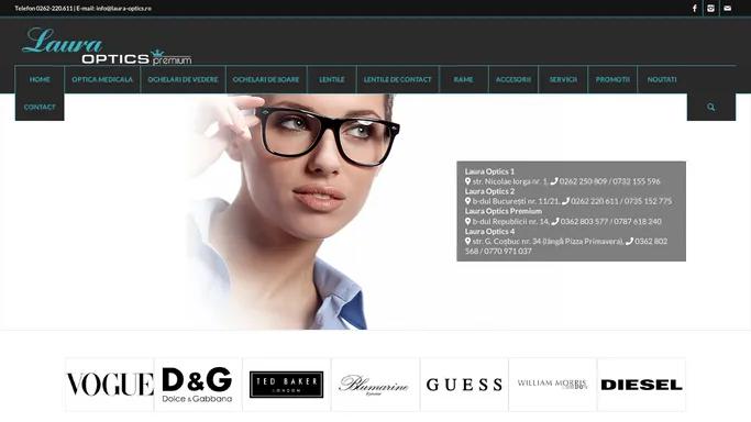 Laura OPTICS – Optica medicala din Baia Mare ,comercializeaza ochelari de vedere,de soare,lentile,lentile de contact,accesorii