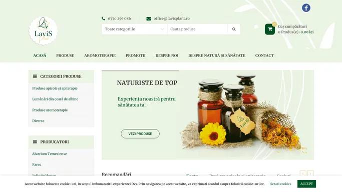 Magazin Online Produse Naturiste | LaviS Plant - Naturiste de Top