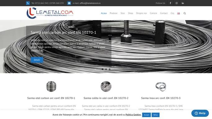 Lemetal Com s.r.l. - Importator Direct si Distribuitor de produse metalurgice