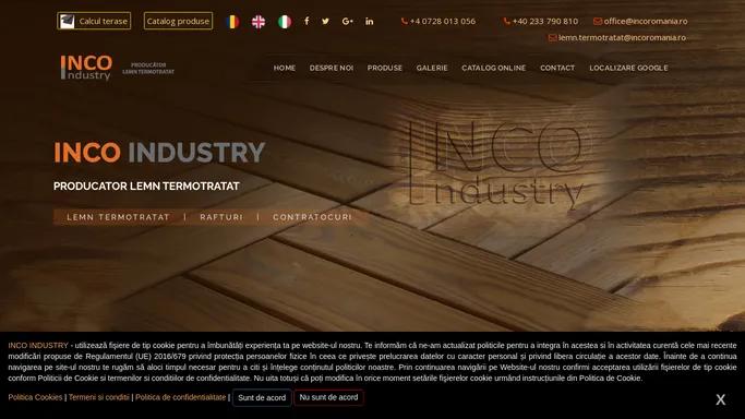 Producator lemn termotratat - Inco Industry