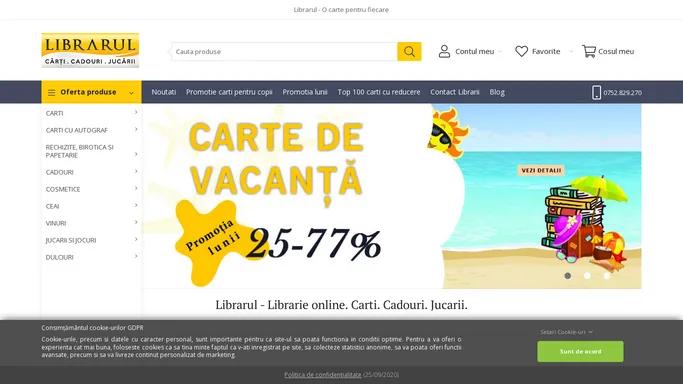 Librarie online. Carti. Cadouri. Jucarii - Librarul.ro