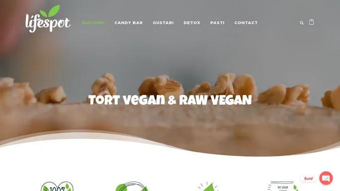 Tort Raw Vegan - LifeSpot Iasi - tort 100% natural, fara zahar