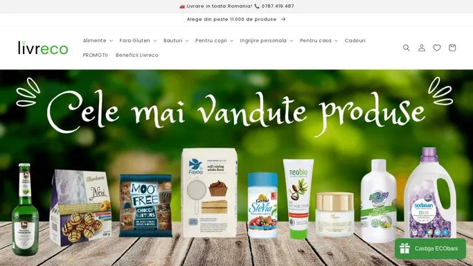 Livreco: portal pentru cumparaturi online de produse Bio – livreco.ro