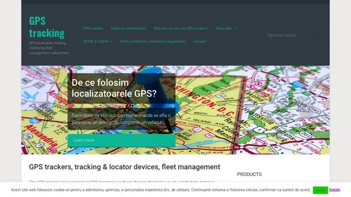 GPS tracking – GPS localization, tracking, monitoring, fleet management / vehicle fleet
