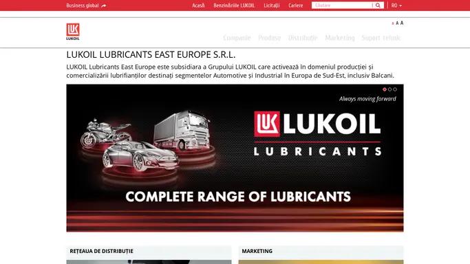 LUKOIL - LUKOIL LUBRICANTS EAST EUROPE S.R.L.