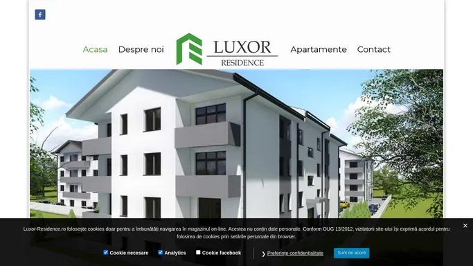 Luxor Residence - apartamente cu 1, 2, 3 camere in Iasi, Popas Pacurari