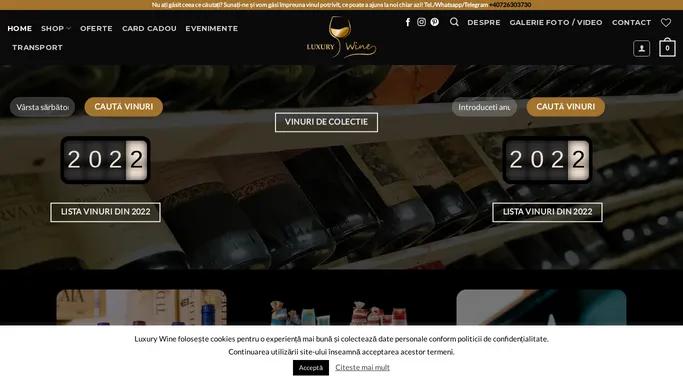 Homepage - Luxury Wine