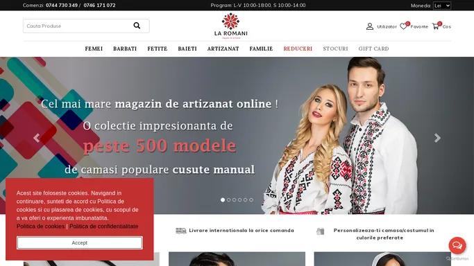 Magazin de Artizanat Cluj - Costume Traditionale Romanesti - Haine Populare - Obiecte Artizanat online