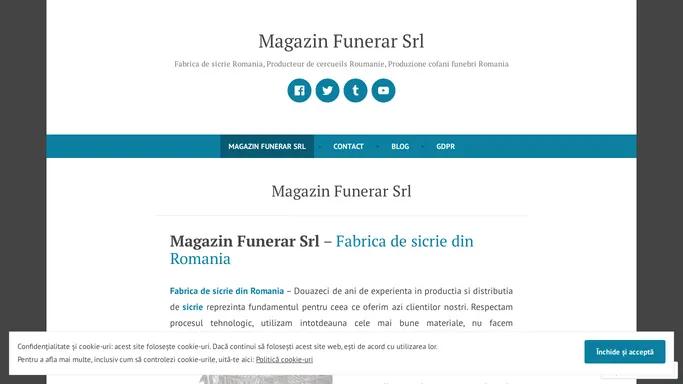 Magazin Funerar Srl – Fabrica de sicrie Romania, Producteur de cercueils Roumanie, Produzione cofani funebri Romania